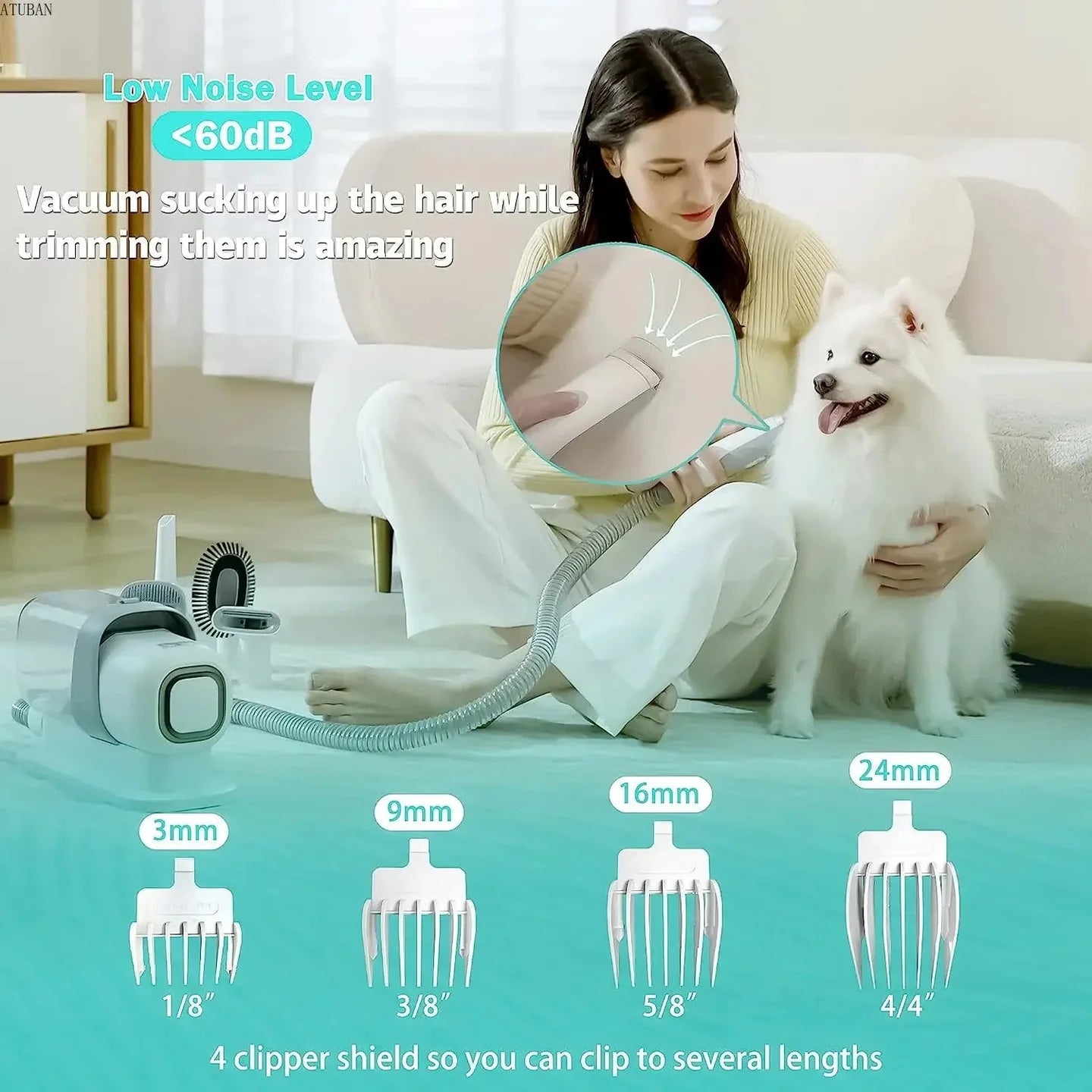 Pet Hair Grooming Vacuum